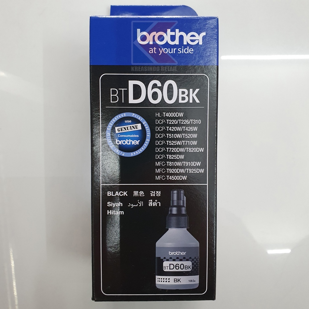 Tinta Brother BTD60 / BT D60 Black Original (BTD60BK)