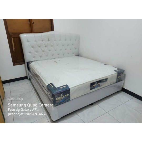 SPRINGBED FULL SET BIGLAND SANDARAN SOFA GAJAH DATAR