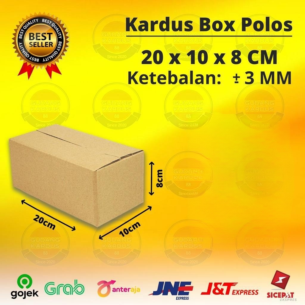 

Kardus Karton Box 20x10x8 CM Kotak Dus Packing Packaging Polos