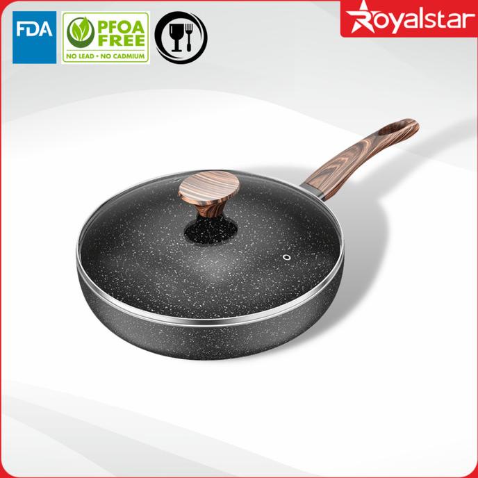 TERLARIS Wajan keramik frying pan wajan marble wajan granit tidak mudah lengket /PERALATAN MASAK SET