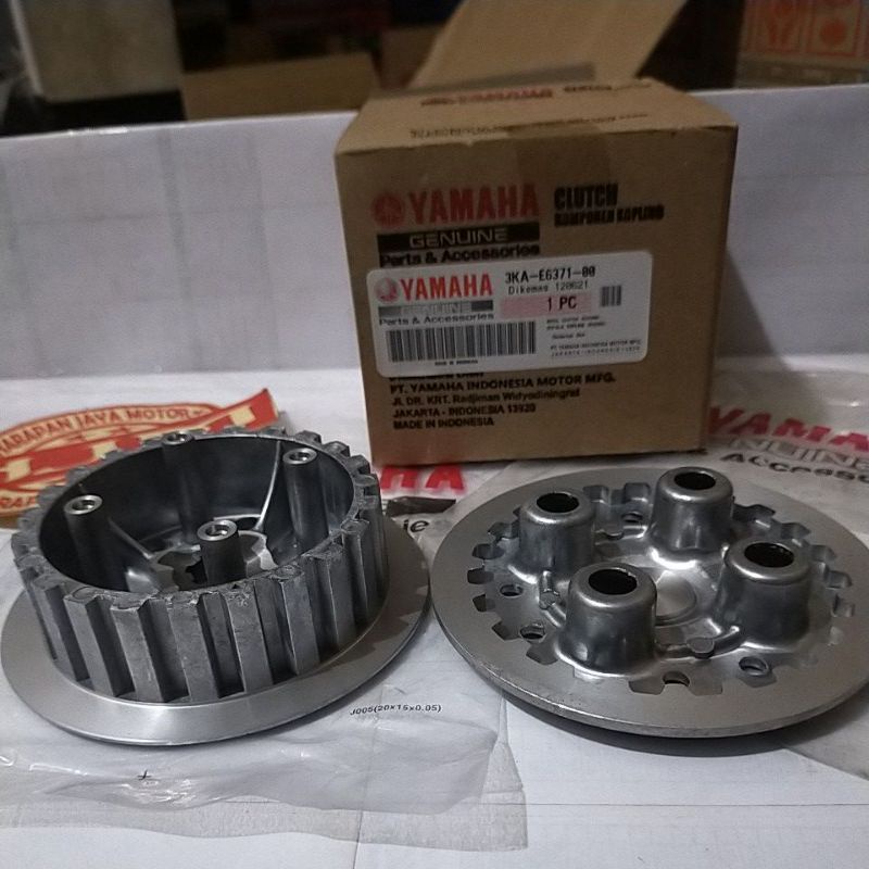 DUDUKAN RUMAH KAMPAS KOPLING KAKI 4 + LAWAN KAKI 4 RX KING RX-KING RXK NEW ASLI ORIGINAL 3KA E6351 E