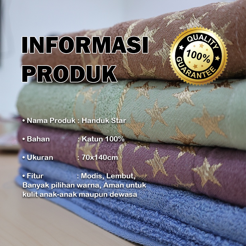 Handuk Mandi Dewasa Tebal Lembut Serap Air Handuk Mandi Ukuran 140cm X 70cm Bahan 100% Katun H101P