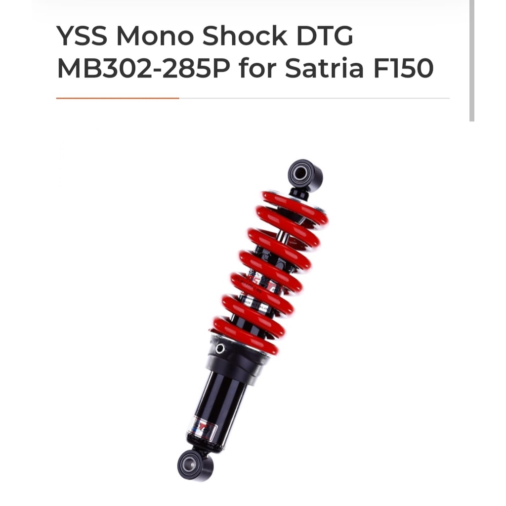 YSS Mono Shock DTG MB302-285P for Satria F150