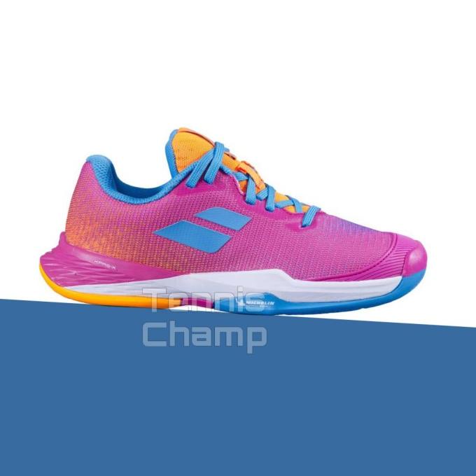 Sepatu Tenis Babolat Jet Mach Pink/ Tennis Shoes Junior