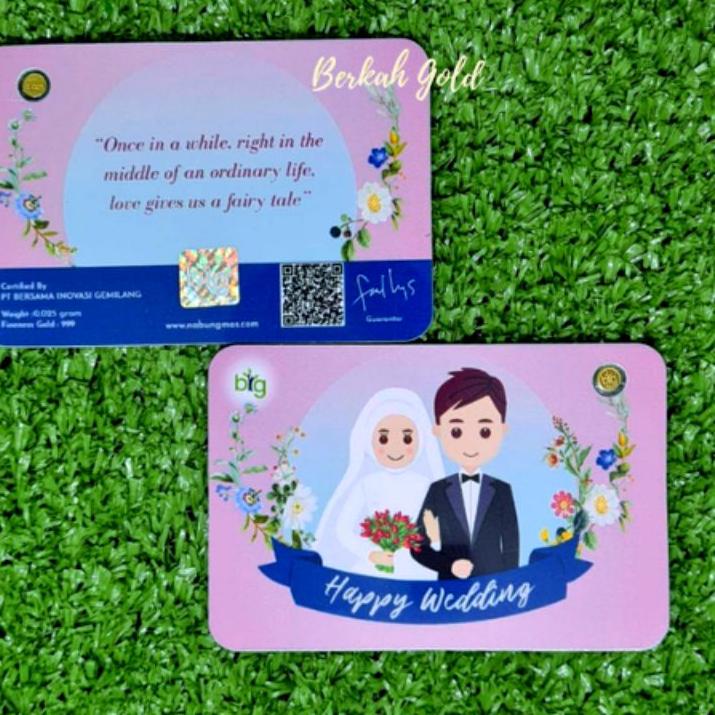 Paling Diminati ❤Emas Big Gold mini 0.025-0.1 Gram Gift series Wedding Moslem Landscape Exclusive Pa