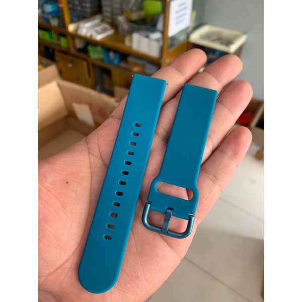 Strap Tali Jam Tangan silikon lembut Biru New model Size 20mm