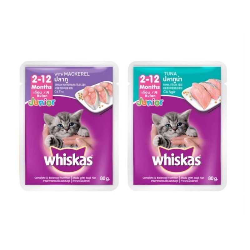 Whiskas pouch junior 80gr