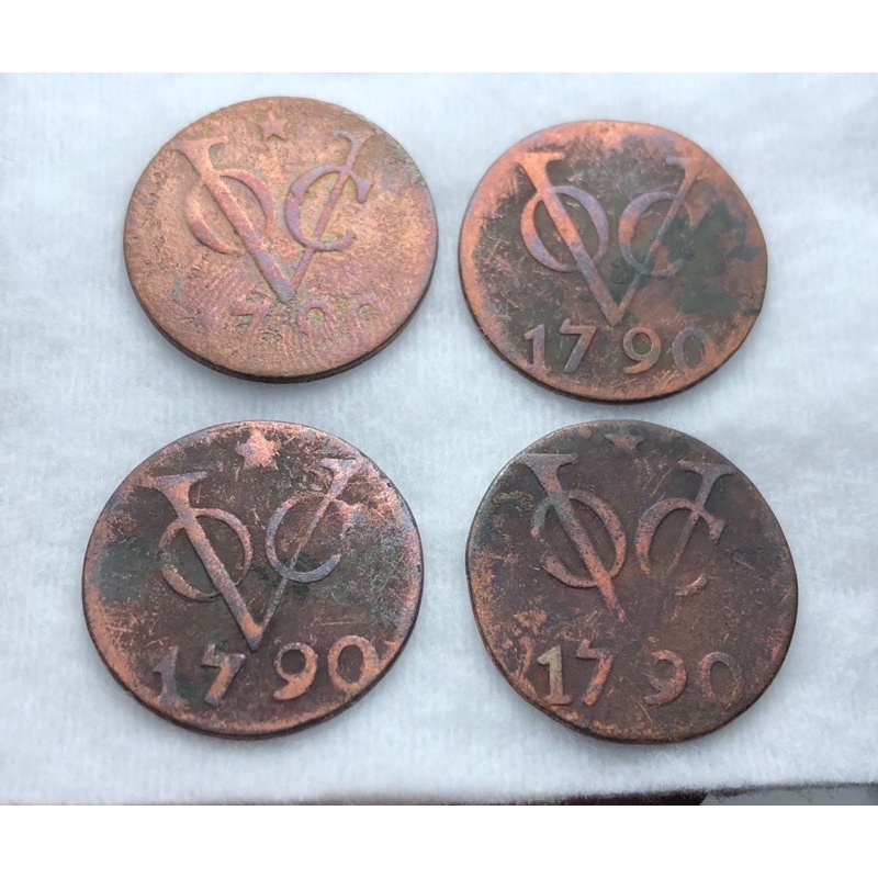 Koin VOC 1790 Asli 4Pcs