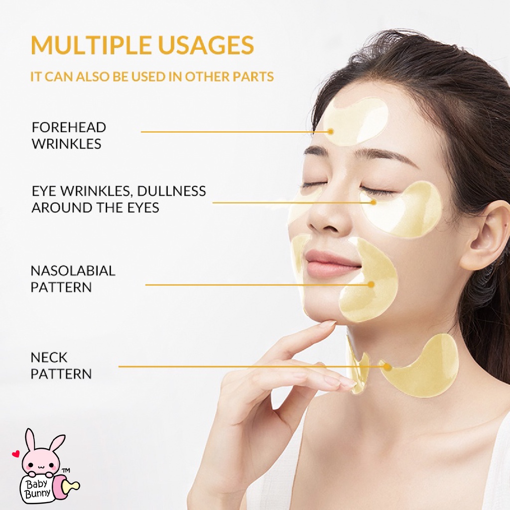 ❤ BELIA ❤ BIOAQUA Eye Mask Moisturizing | Masker Mata | Memudarkan kerutan mata | Mengurangi mata panda | BPOM