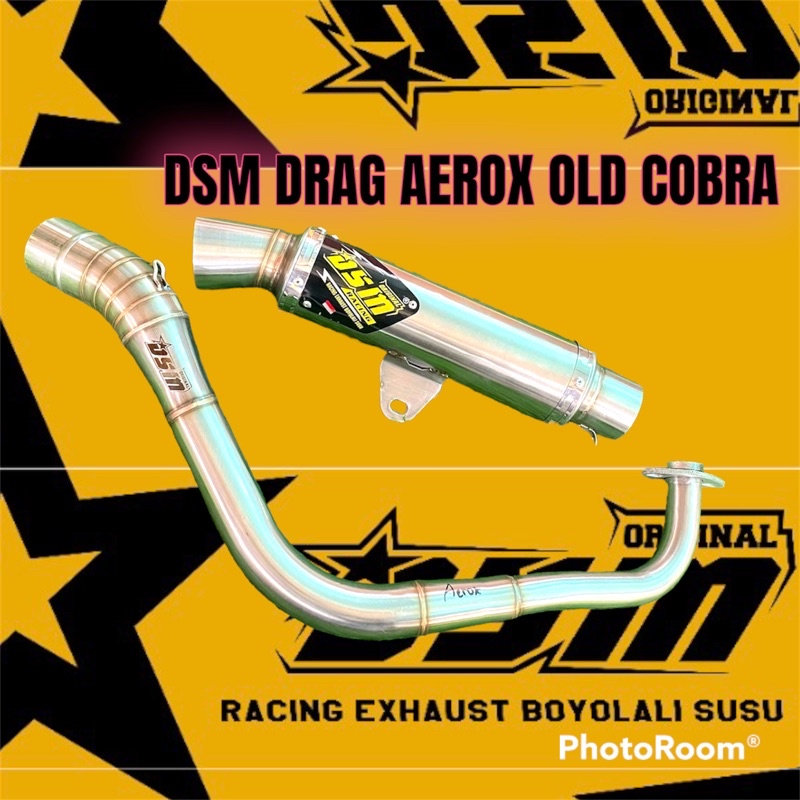Knalpot Dsm Drag Leher aerox new cobra aerox old cobra