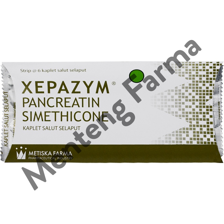 Xepazym Strip 6 Tablet - Obat Pencernaan, Perut Kembung, Sebah