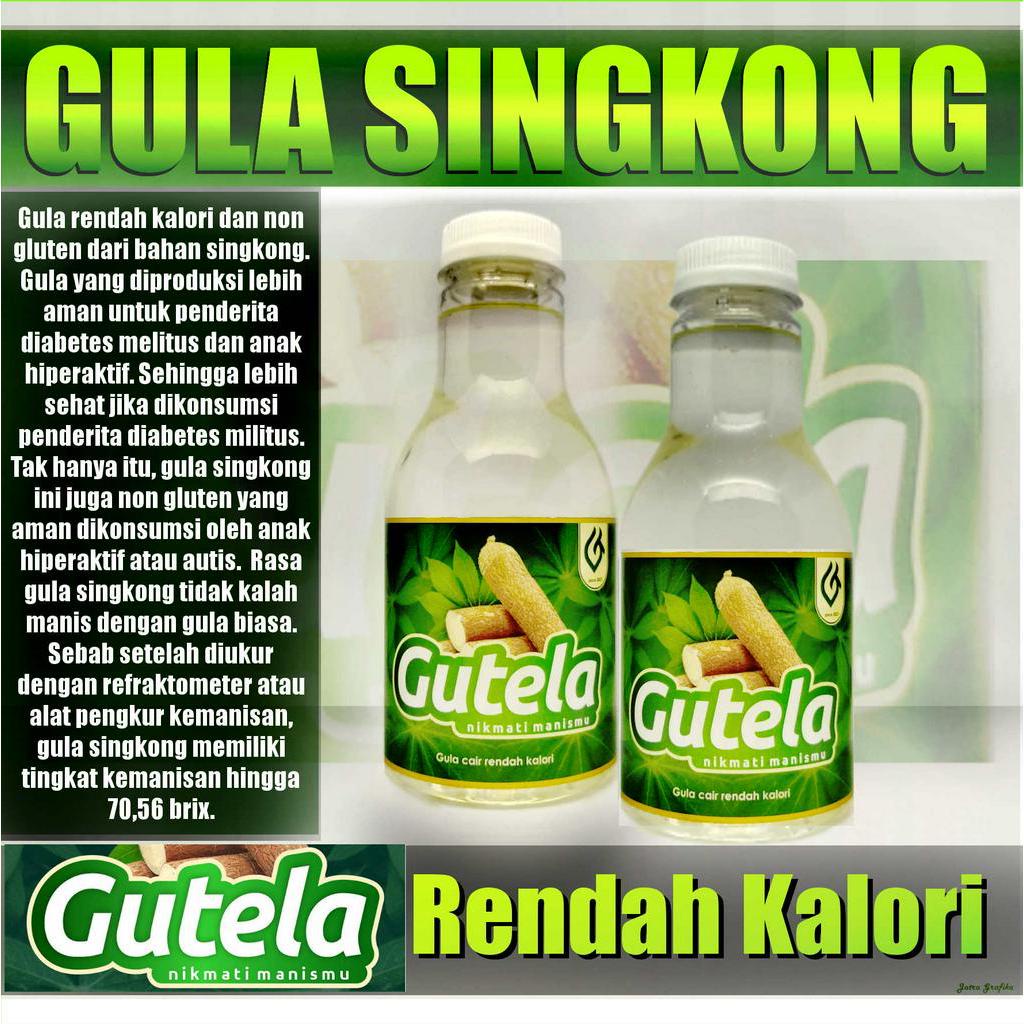 

GUTELA Gula Singkong Cair Rendah Kalori Sweetener Pemanis Rendah Kalori Cocok untuk Diet 100% ORIGIN