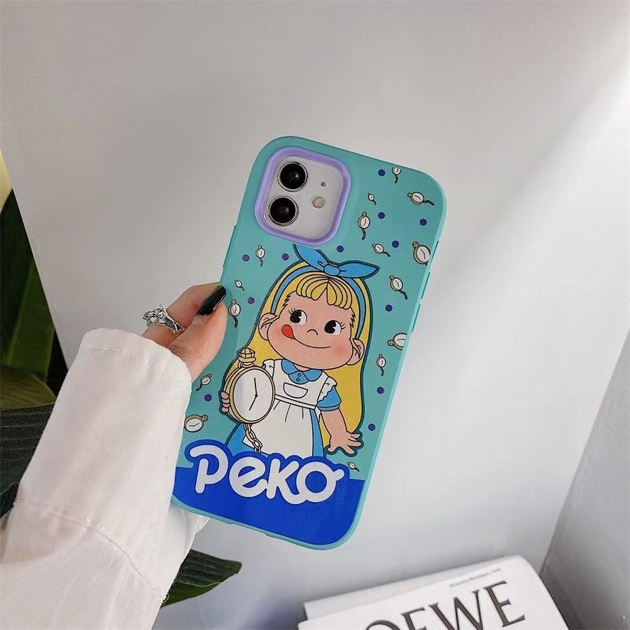 Soft Case Silikon Motif Kartun Anak Perempuan Untuk iPhone 12 13 14 11 Pro Max X Xs Max Xr rfiuy4