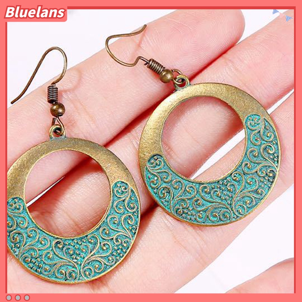 1 Pasang Anting Panjang Gaya Vintage Bohemian Untuk Travel