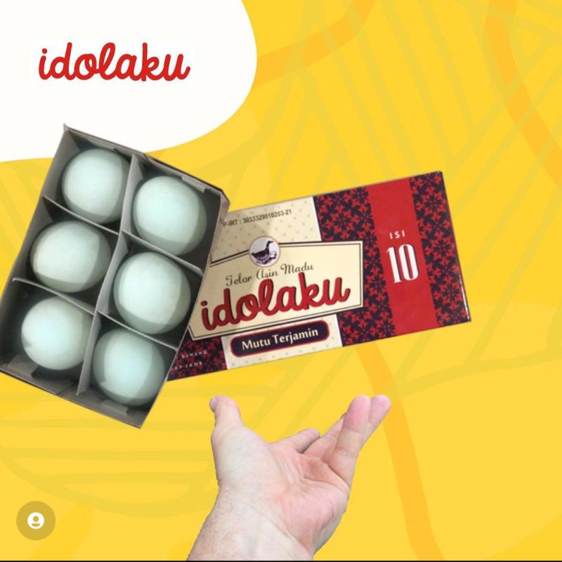 

Telor Asin Idolaku Asap Bawang isi 6 + buble wrap