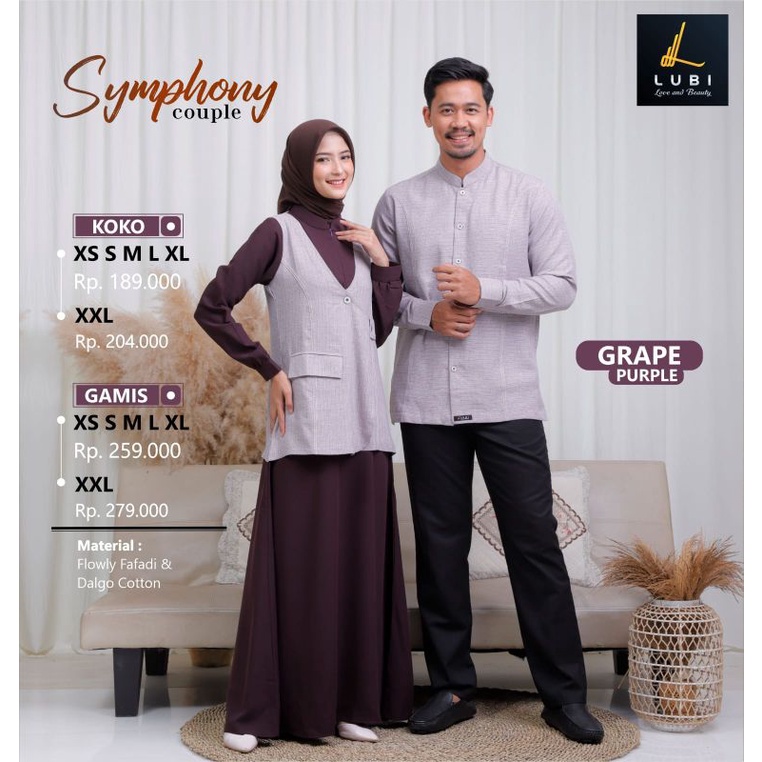 COUPLE LUBI SYMPHONY GRAPE PURPLE