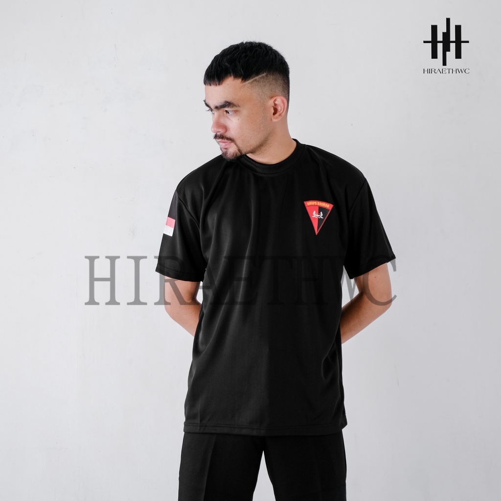 KAOS DRYFIT BRIMOB LENGAN PENDEK UNISEX PREMIUM TERBAIK