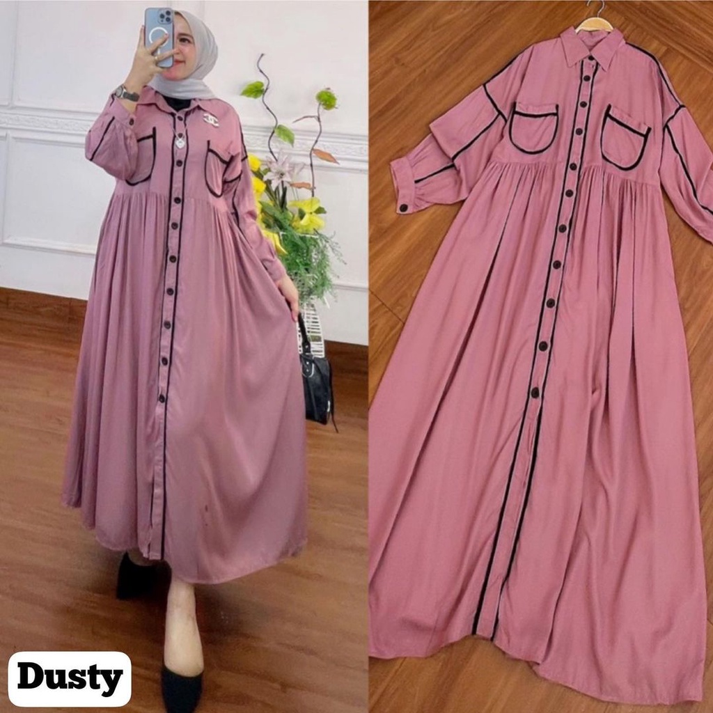 METTHA DRESS - DRESS WANITA - DRESS OVERSIZE