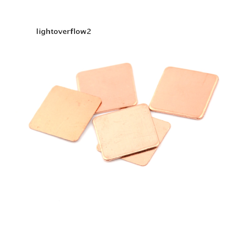 (lightoverflow2) 10pcs Plat Tembaga Thermal Pad Untuk Laptop (ID)