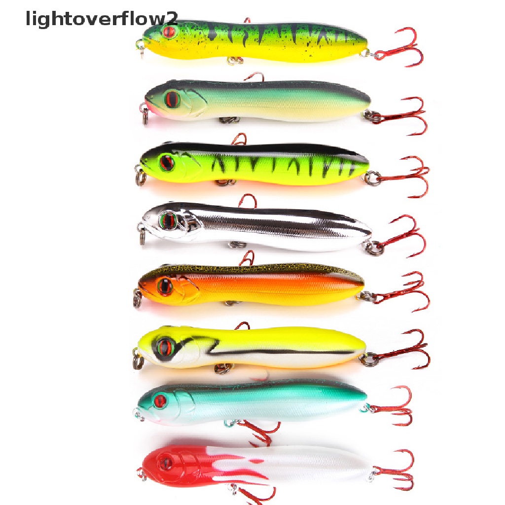 (lightoverflow2) Umpan Pancing Bentuk Kepala Ular Imitasi 8 Warna Ukuran 10CM 15.6g (ID)