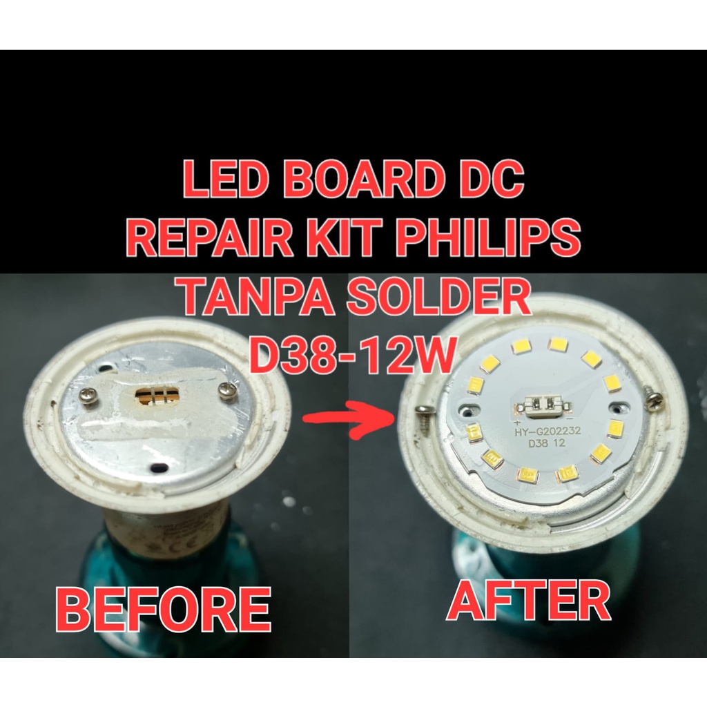 PCB LED DC (PLP) - Mata Lampu LED DC Plus Socket - Repair Kit Philip*