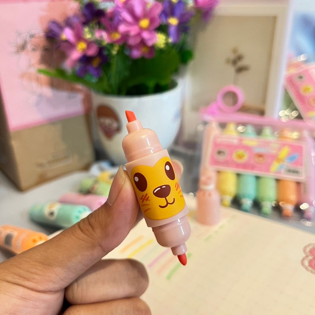 STABILO PASTEL 1 SET BENTUK SOSIS ISI 6 WARNA LENGKAP HARGA TERMURAH SPIDOL 1PACK WARNA-WARNI IMUT CUTE ALAT TULIS STATIONARY FANCY KUALITAS PREMIUM READY GROSIR DAN COD