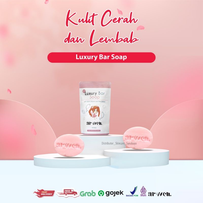 Arvven Luxury Bar Soap Pemutih Badan Sabun  100gr