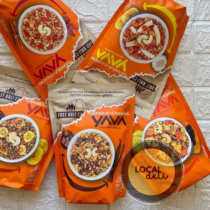 

Diskon✔️EAST BALI CASHEWS GRANOLA 400 GRAM CHOCOLATE VANILLA, COCONUT BANANA|RA1