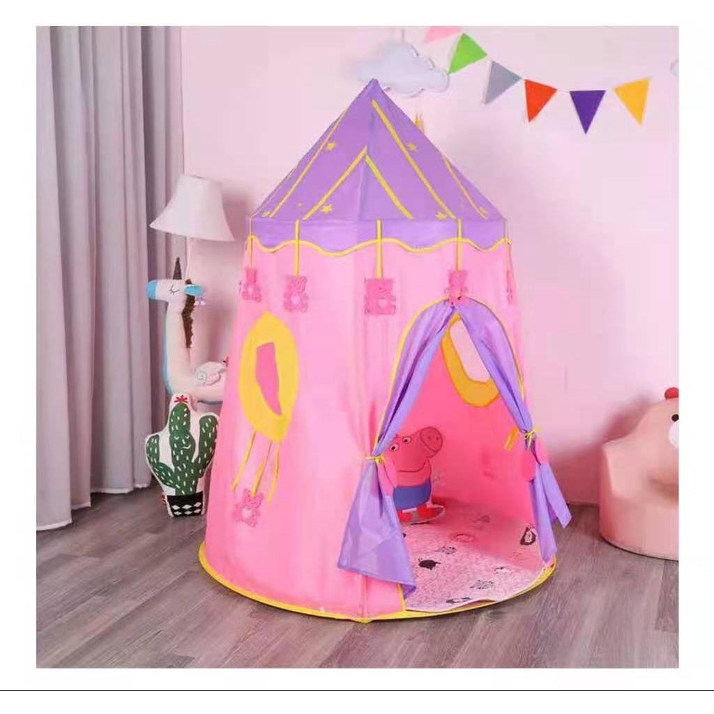TENDA ANAK CASTLE TINGGI MODEL MONGOLIAN TENDA MAIN ANAK KIDS PORTABLE TENT TENDA KASTIL TENT JUMBO