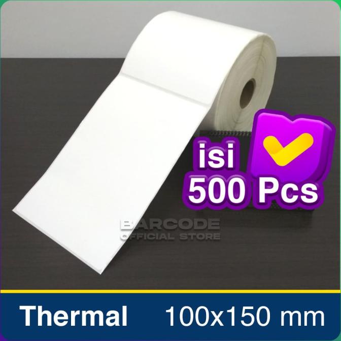 

LABEL BARCODE 100 X 150 mm KERTAS STICKER DIRECT THERMAL 100x150 mm