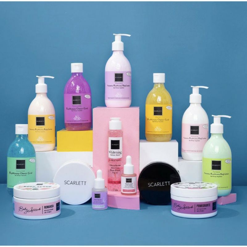 Scarlett Whitening Original BPOM SALE Paket Scarlett Serum Body Lotion Shower Gel