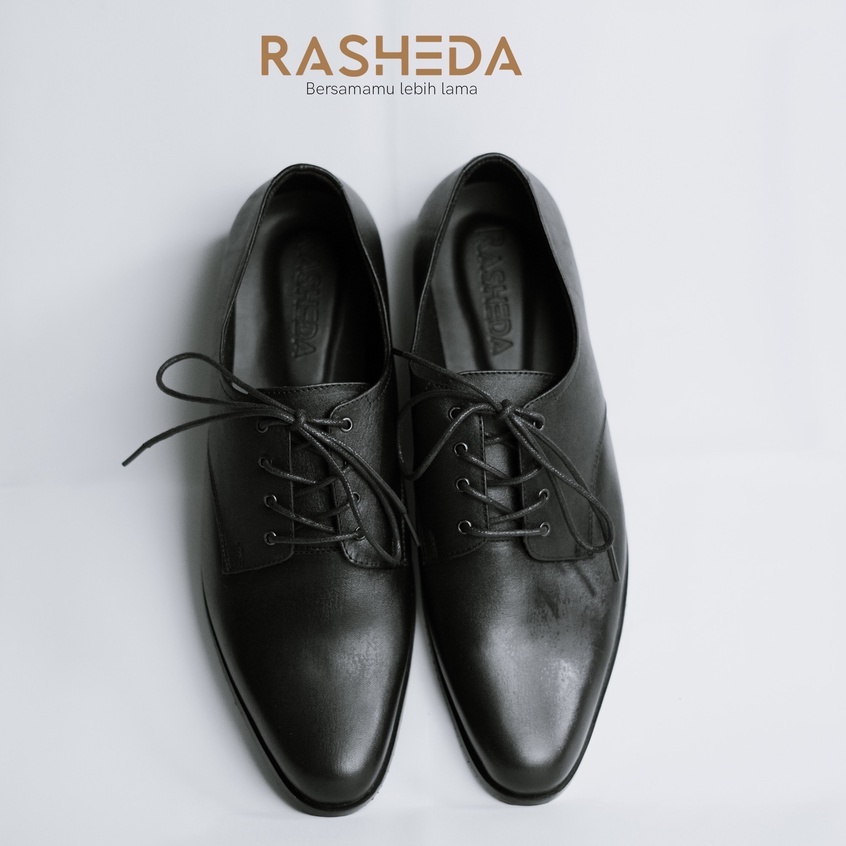 Sepatu Pantofel Pria Kulit Asli Rasheda Series SLN Formal BIg Size