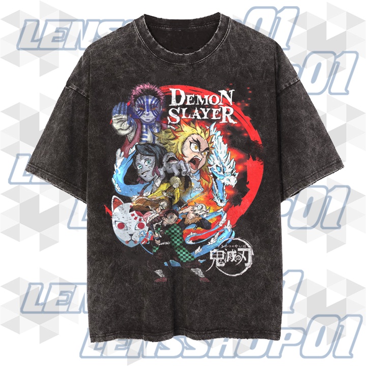 Kaos Unisex Demon Slayer Premium Bootleg Anime T Shirt
