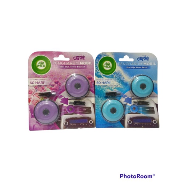 Pengharum mobil air wick/air wick bulat 2 X 8 g