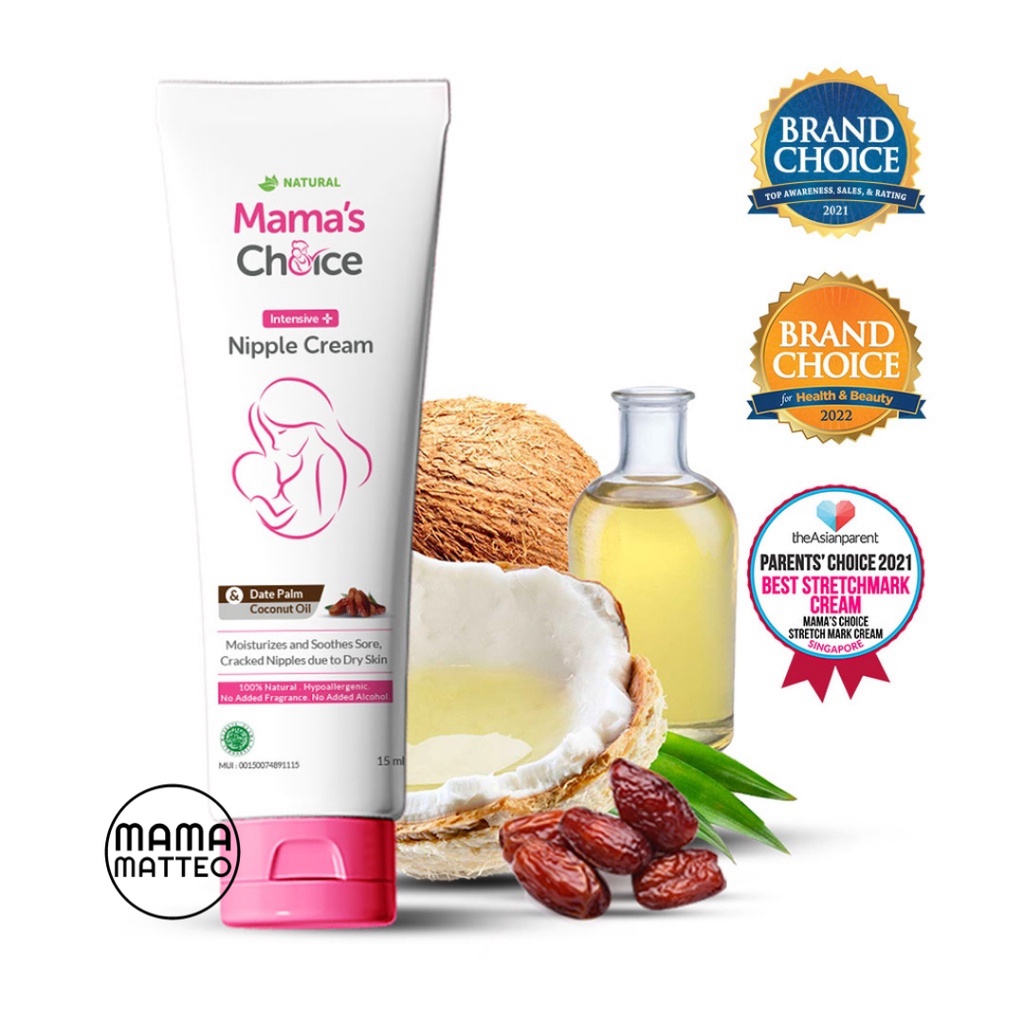 MAMA'S CHOICE Intensive Nipple Cream 15ml / Mamas Choice Krim Puting Lecet Ibu Menyusui / Food Grade / BANDUNG