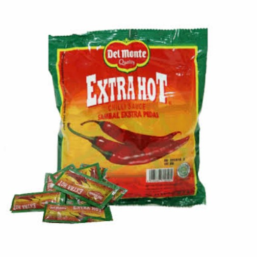 Del Monte Extra Hot Saus Sambal Sachets isi 24x8g