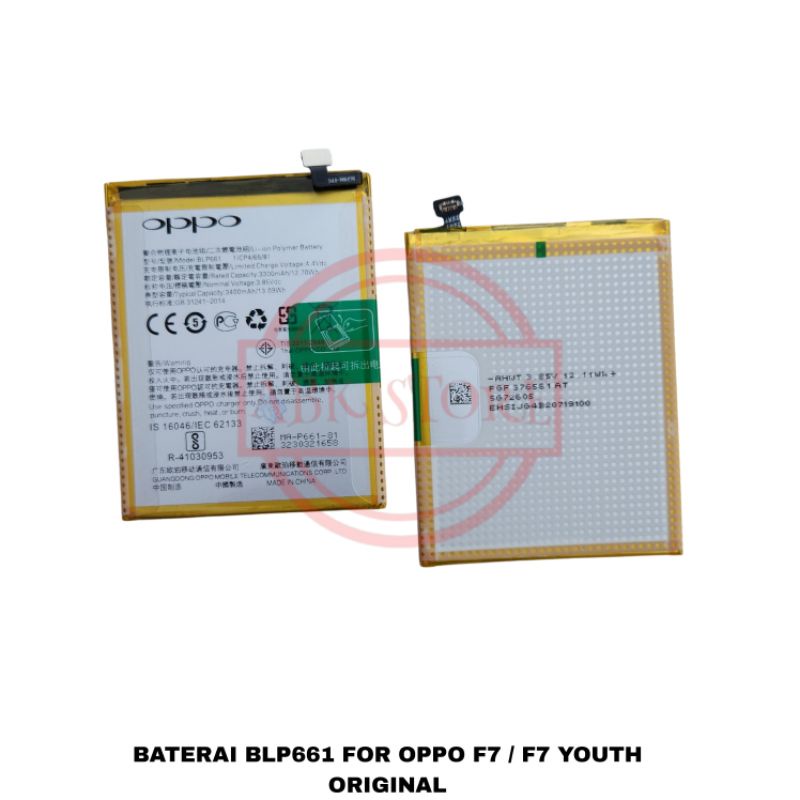 BATRE BATERAI BATTERY BLP661 FOR OPPO F7 / F7 YOUTH GARANSI