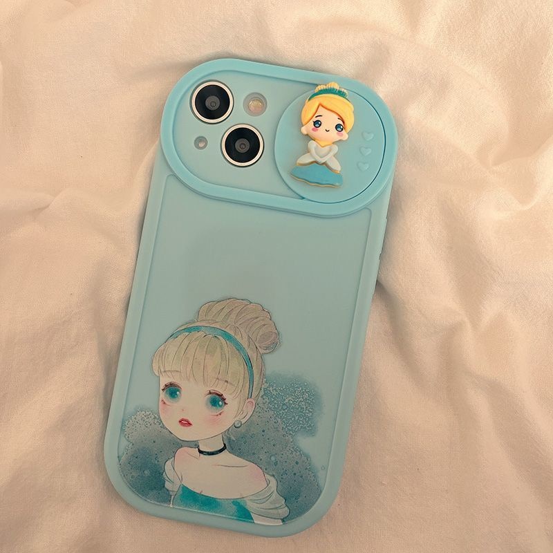 Case Desain Kartun Princess Untuk IPhone 12 13 14 11 Pro Max X Xs Max Xr vvrrt