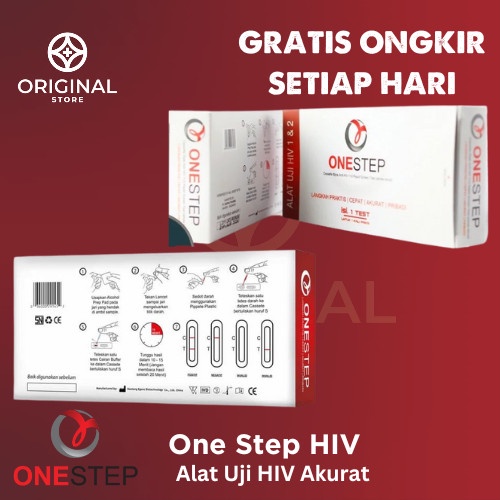 ONESTEP HIV TEST - Alat uji HIV akurat / Alat Tes HIV Akurat asli