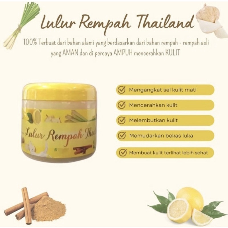 Lulur Rempah Thailand jaminan original 1000%
