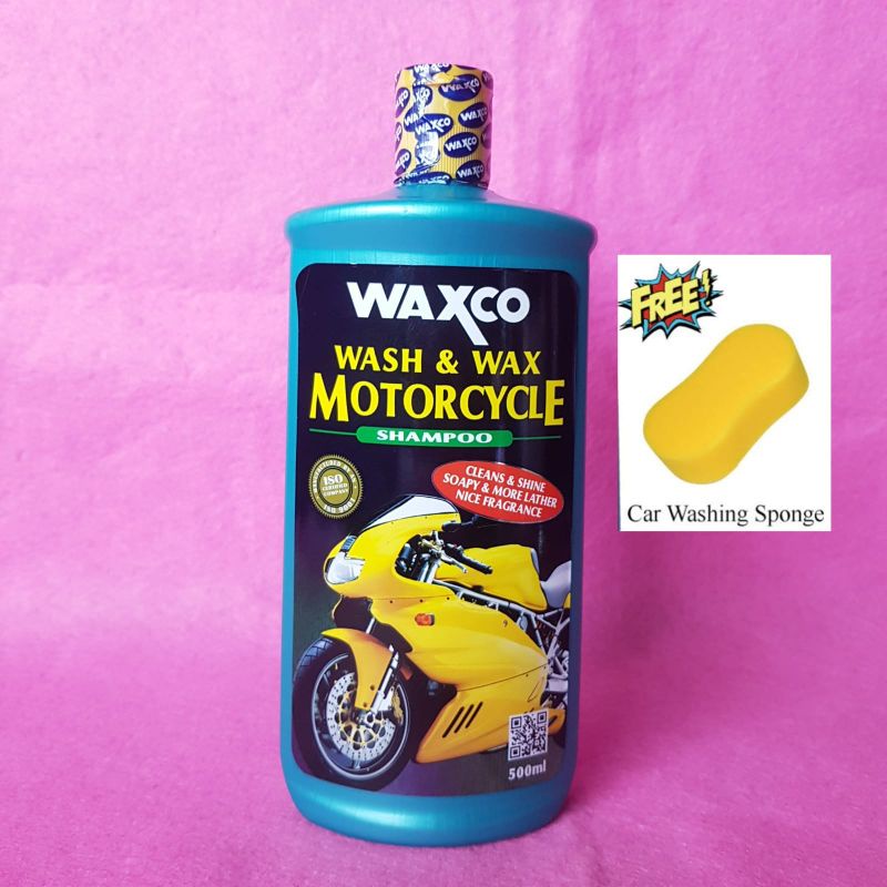 WAXCO SHAMPOO MOTORCYCLE / WAXCO WASH & WAX MOTORCYCLE  500ML