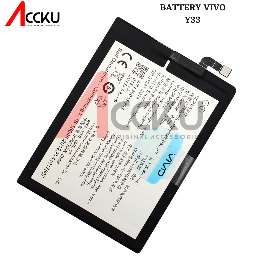 B-85 - Y33 B-85 99%BateraiVIVOY33BatteryVIVOY 33Battery Baterai BatreVIVOB85