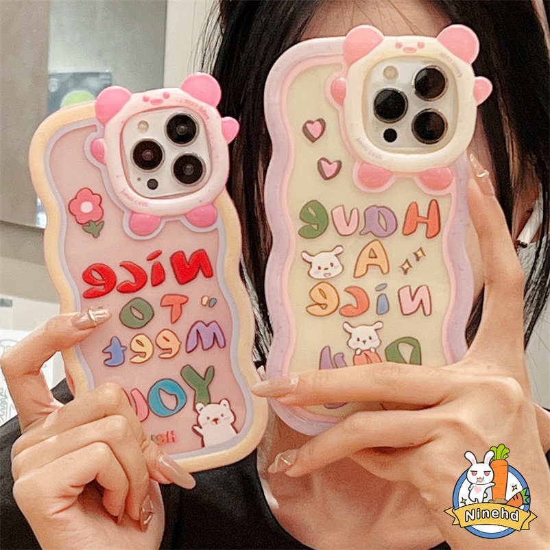 Soft Case Pelindung Lensa Motif Kartun Monster Untuk iPhone 14 13 12 11 Pro Max X Xr Xs Max 7 8 6 6s Plus