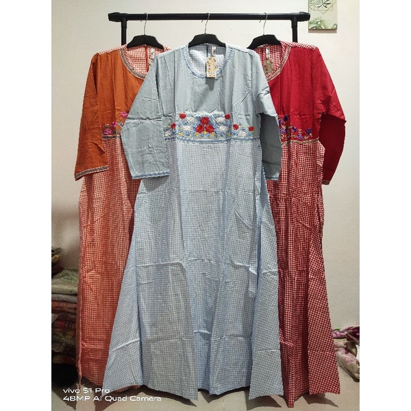 Gamis kotak bordirkatun superBWI188
