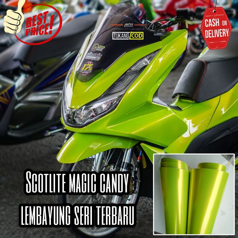 Jual Sticker Scotlite Lembayung Magic Candy Skotlet Lembayung Hijau