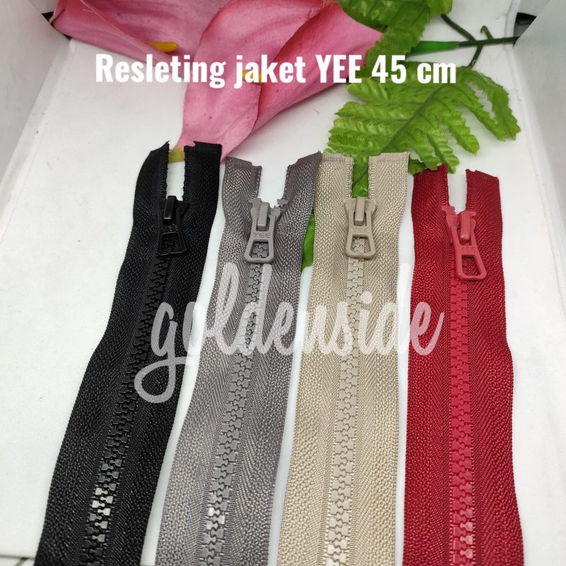 Resleting Jaket YEE 45cm / Risleting Jaket YEE 45cm per pcs