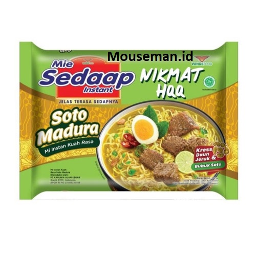 

Mie Sedaap Instant Mi Kuah Nikmat HQQ Rasa Soto Madura 82gr