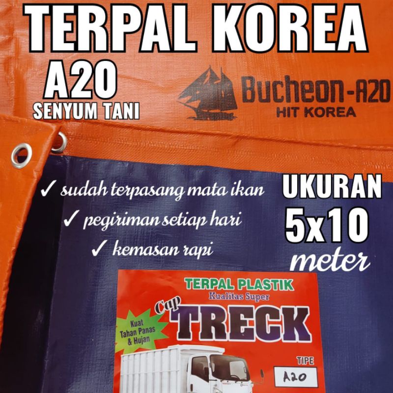 Terpal Korea A20 Ukuran 5x10 Merk TRECK