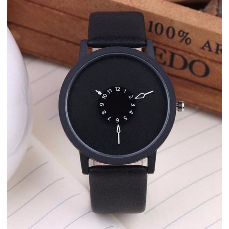 CIVO Jam Tangan Kulit Elegan Dual Unik