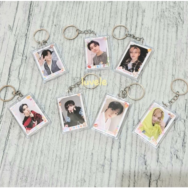 Enhypen Selca Acrylic Clear Keychain Gantungan Kunci Akrilik